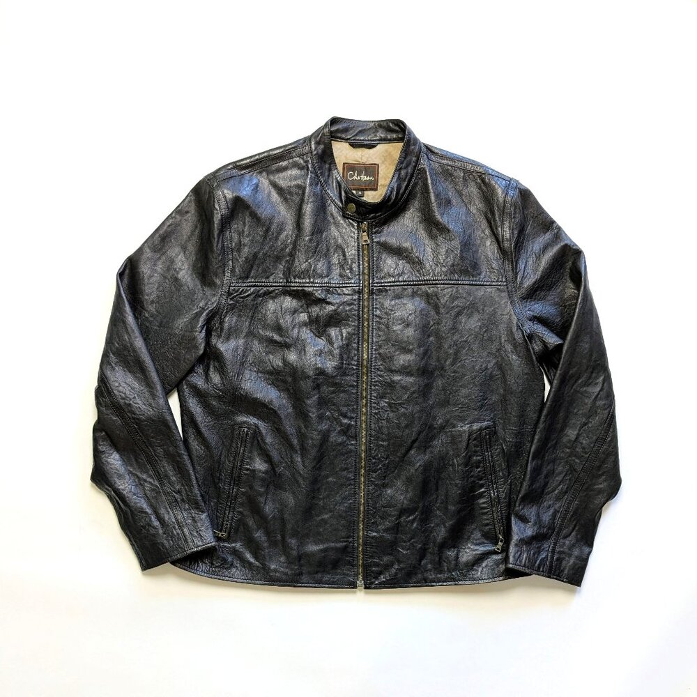 NWT Cole Haan Men's Lambskin Moto Jacket